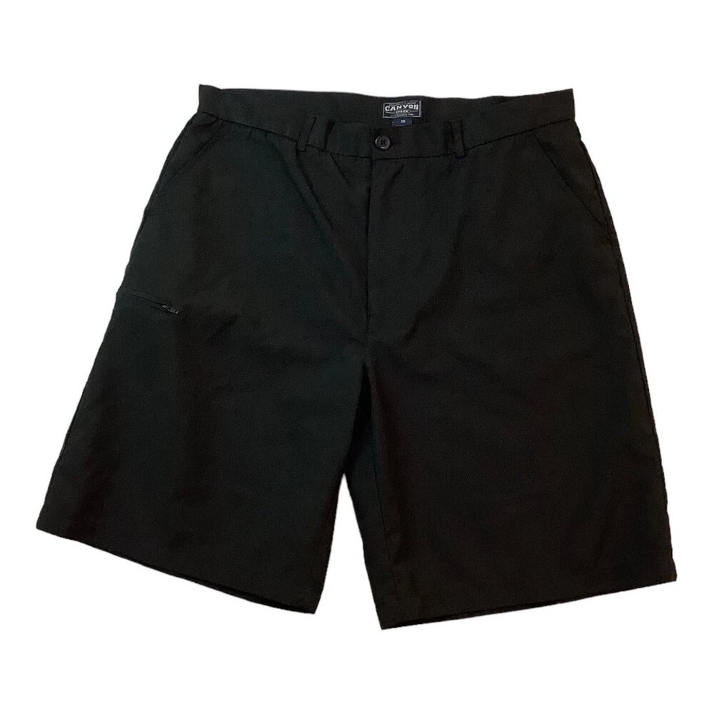 Canyon Creek Bermuda Shorts Mens Size 38 Black Pockets